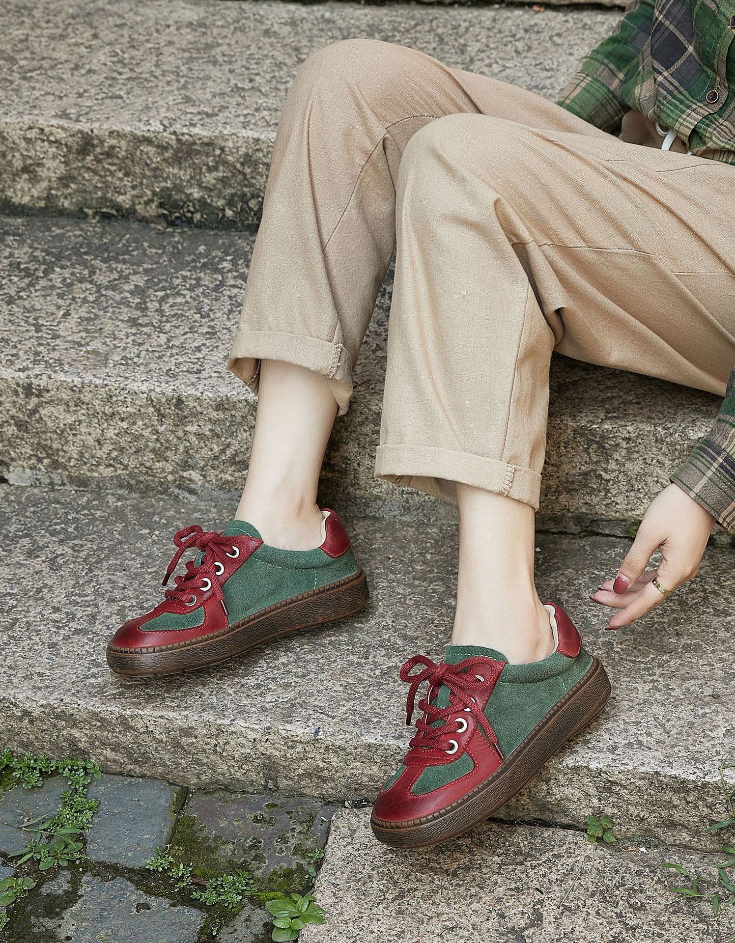 Elena - Zapatillas de Ante Cómodas