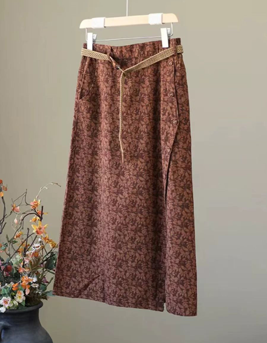 Valeria - Falda Midi Floral