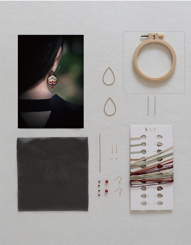 Lucía - Pendientes Bordados