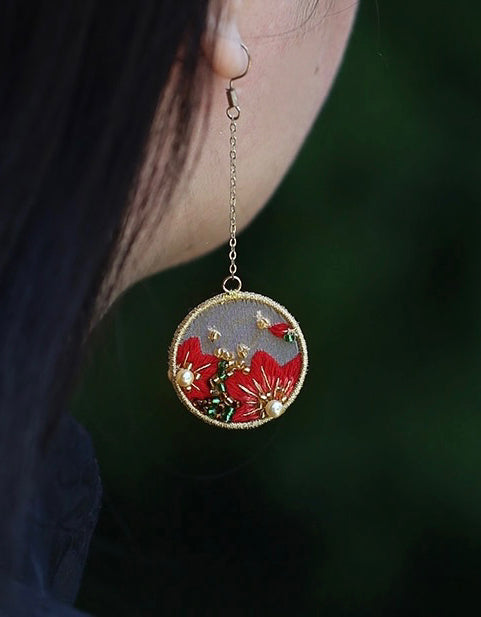 Elena - Pendientes Bordados