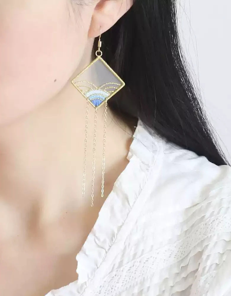 Elena - Pendientes Bordados