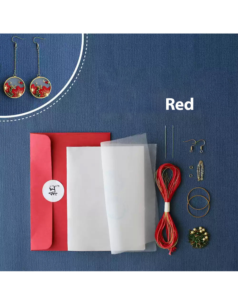 Elena - Pendientes Bordados