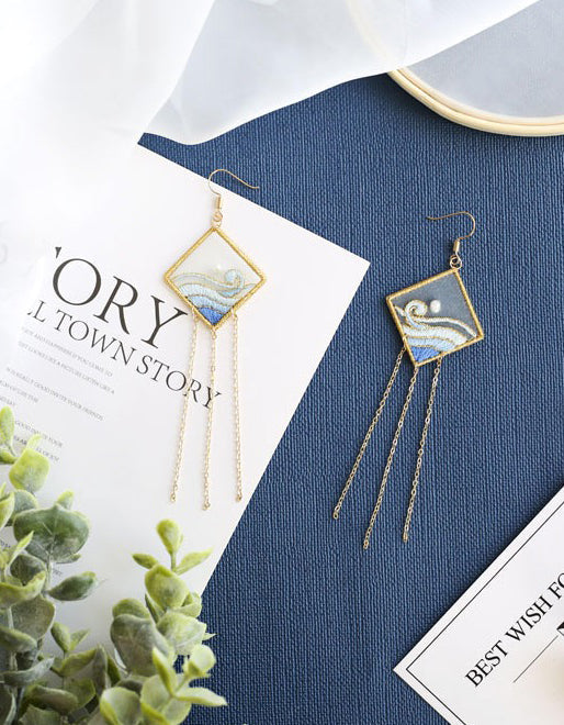 Elena - Pendientes Bordados