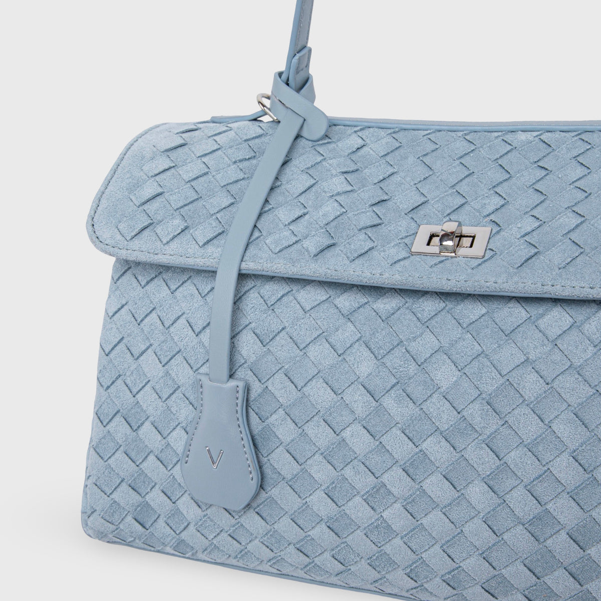Ciara Vintage Edición Especial | Bolso trenzado azul cielo