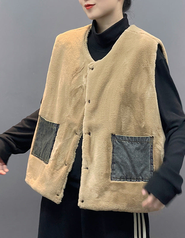 Luna - Chaleco Denim Reversible