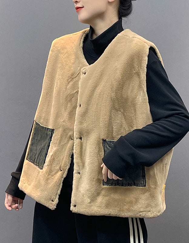 Luna - Chaleco Denim Reversible