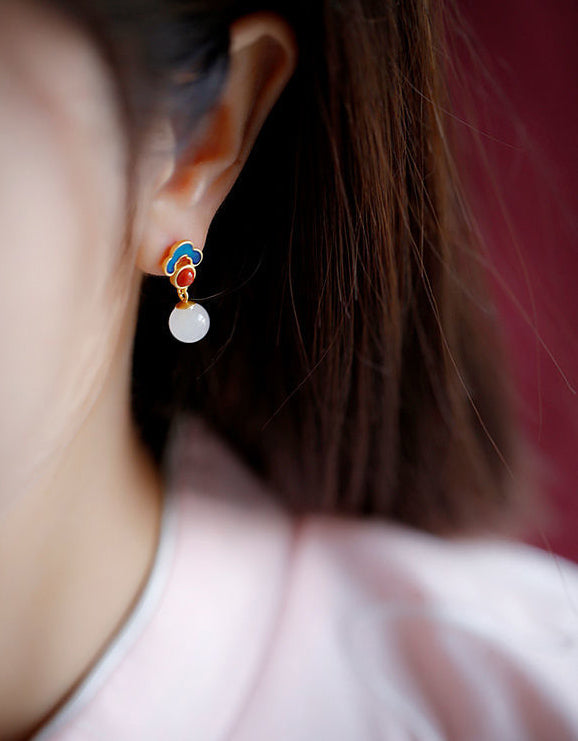 Aitana - Pendientes Jade Retro