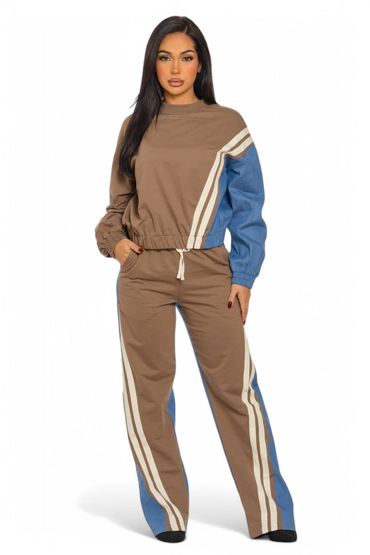Patricia – Conjunto de Dos Piezas Bicolor