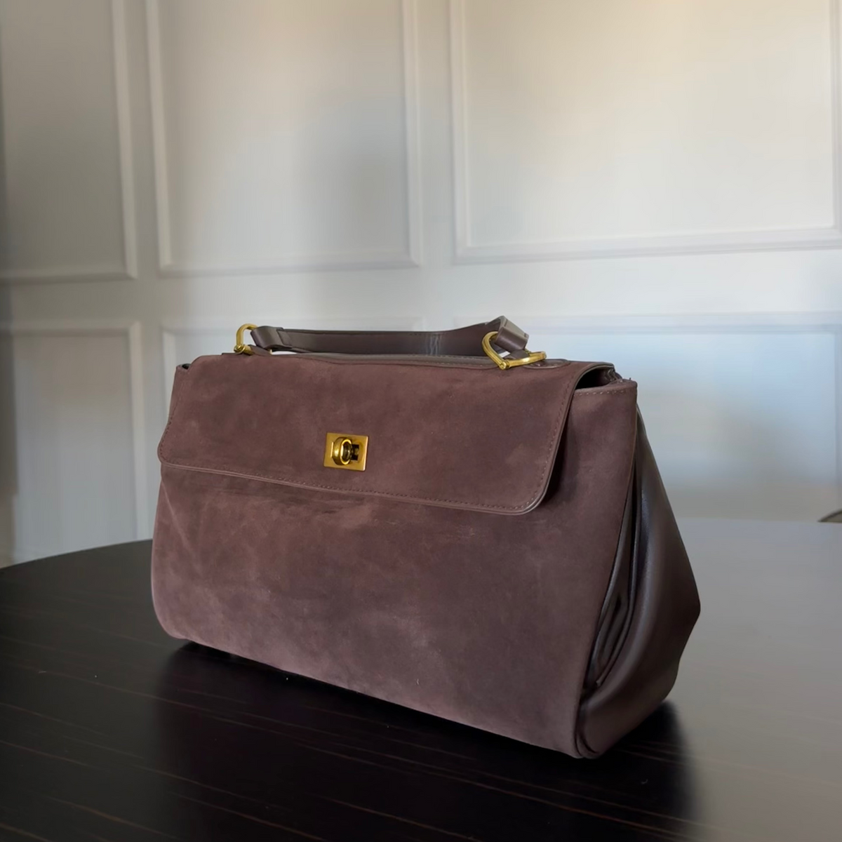 Ciara Piel | Bolso de piel auténtica café