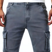Marino – Pantalón Cargo Elástico Premium