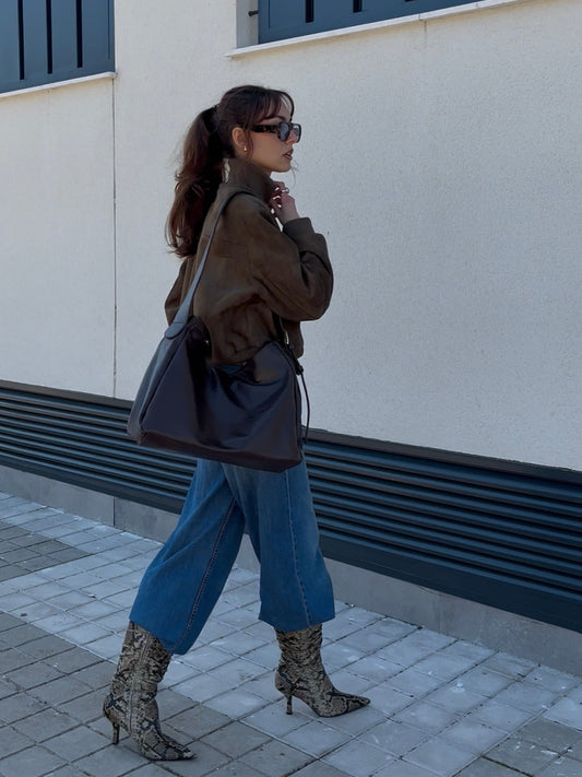 Rhea | Bolso oversize café