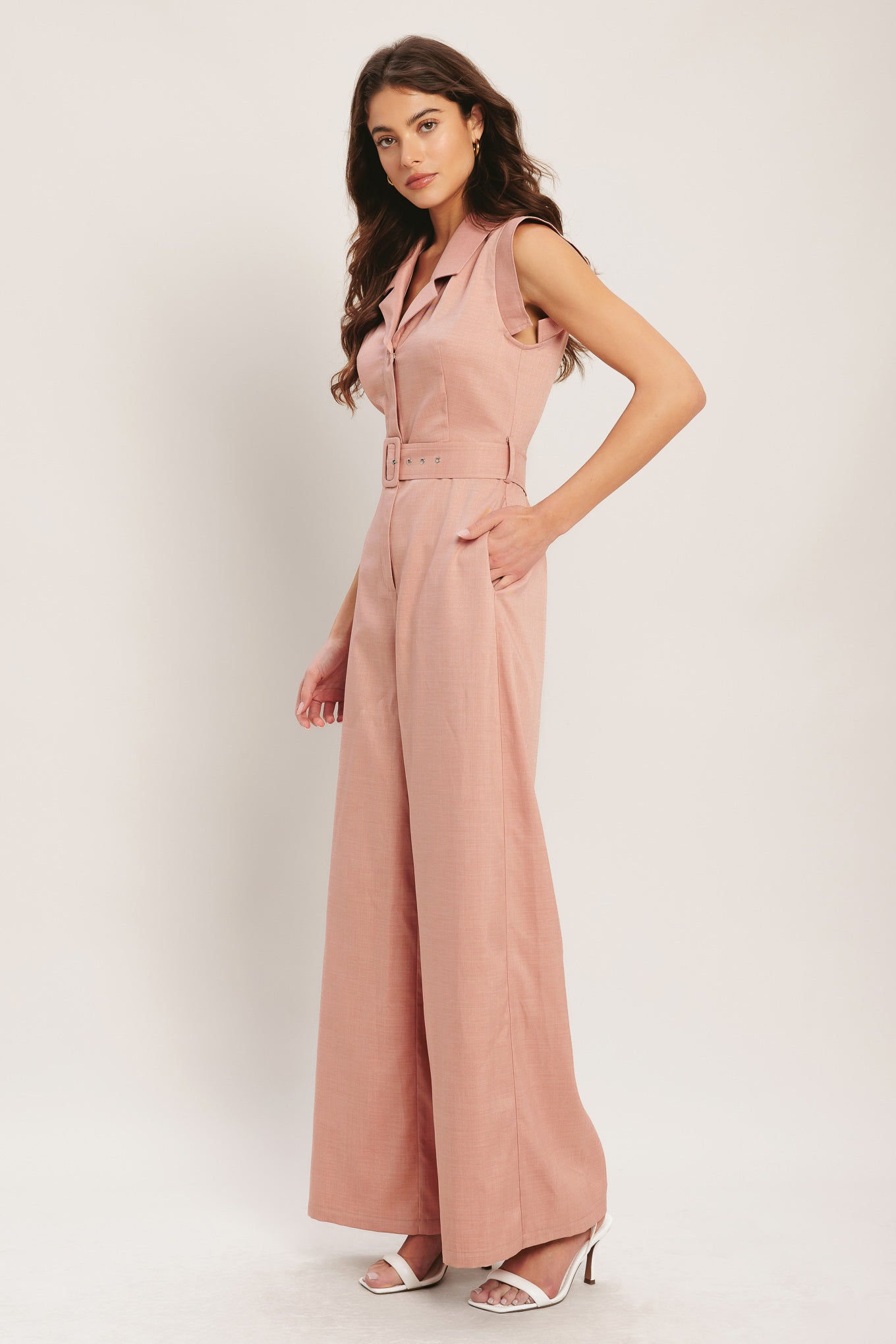 Isabel - Vestido Largo Elegante Rosa Empolvado