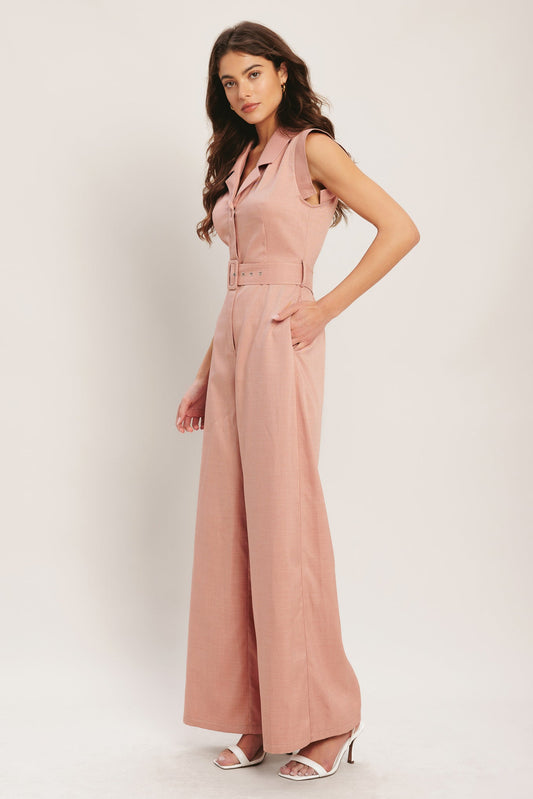 Isabel - Vestido Largo Elegante Rosa Empolvado