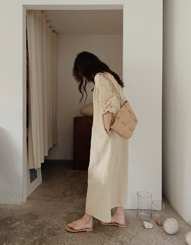 Lucía - Vestido Lino Largo