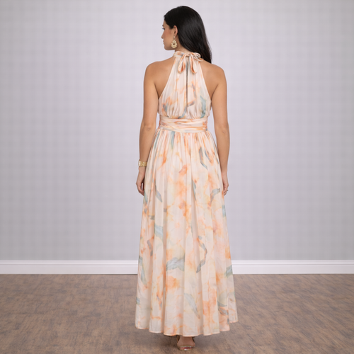 Aurelia – Vestido Celeste Elegante