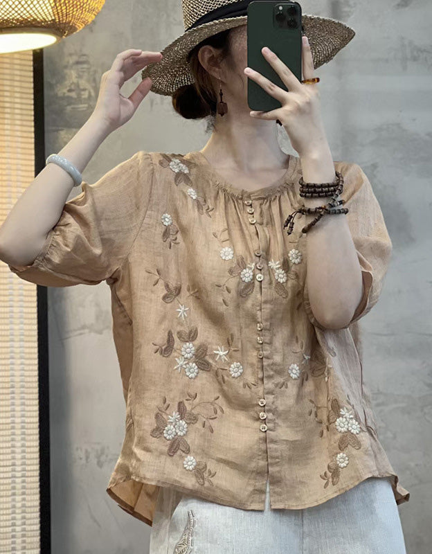 Sofía - Blusa Bordada Verano