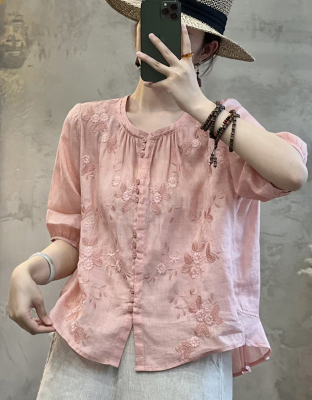 Sofía - Blusa Bordada Verano