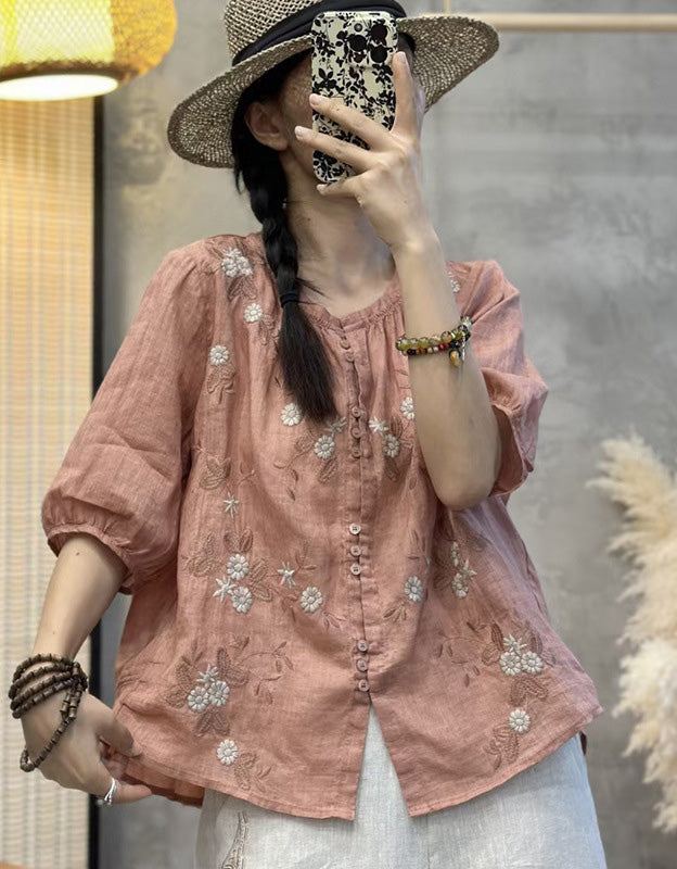 Sofía - Blusa Bordada Verano