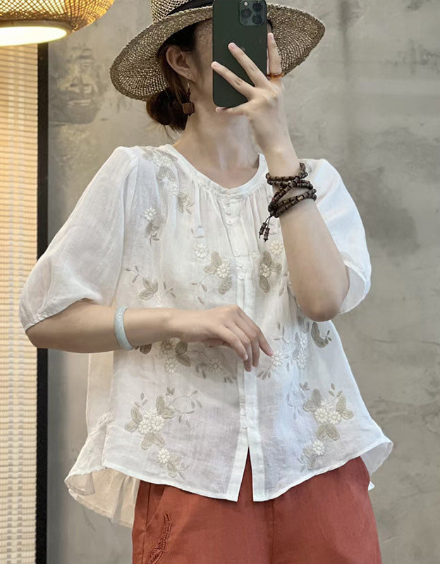 Sofía - Blusa Bordada Verano