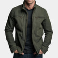 Carlos - Chaqueta vintage de algodón con cremallera