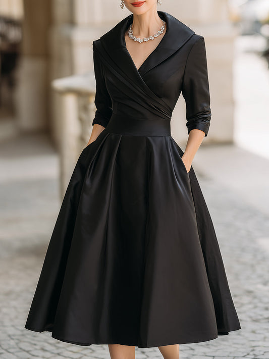 Elena | Vestido midi de satén
