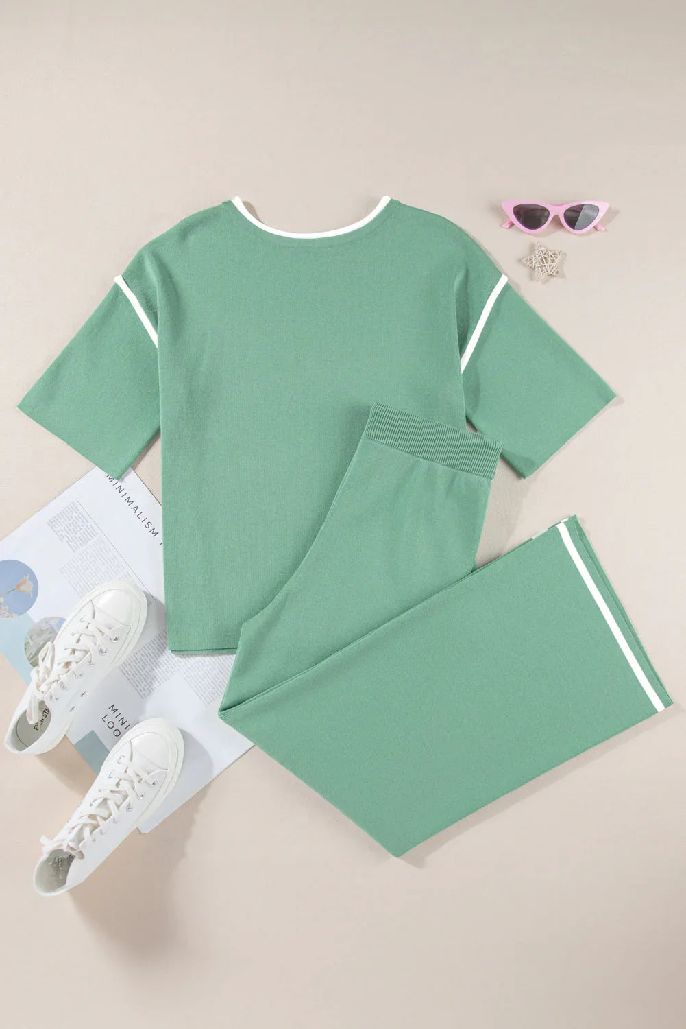 Wanda – Conjunto de Dos Piezas con Detalle en Contraste
