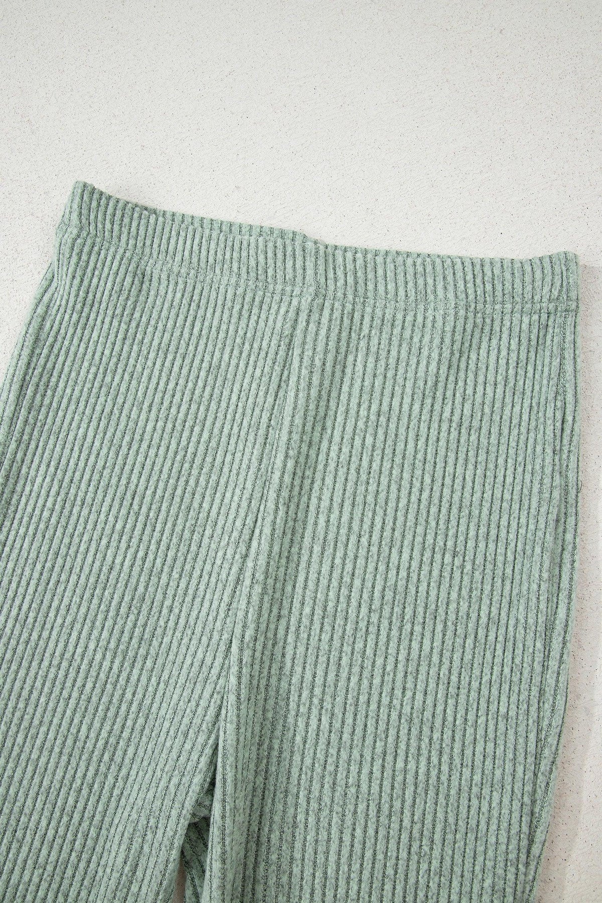 Rosaly – Conjunto de Dos Piezas Ribbed de Manga Larga