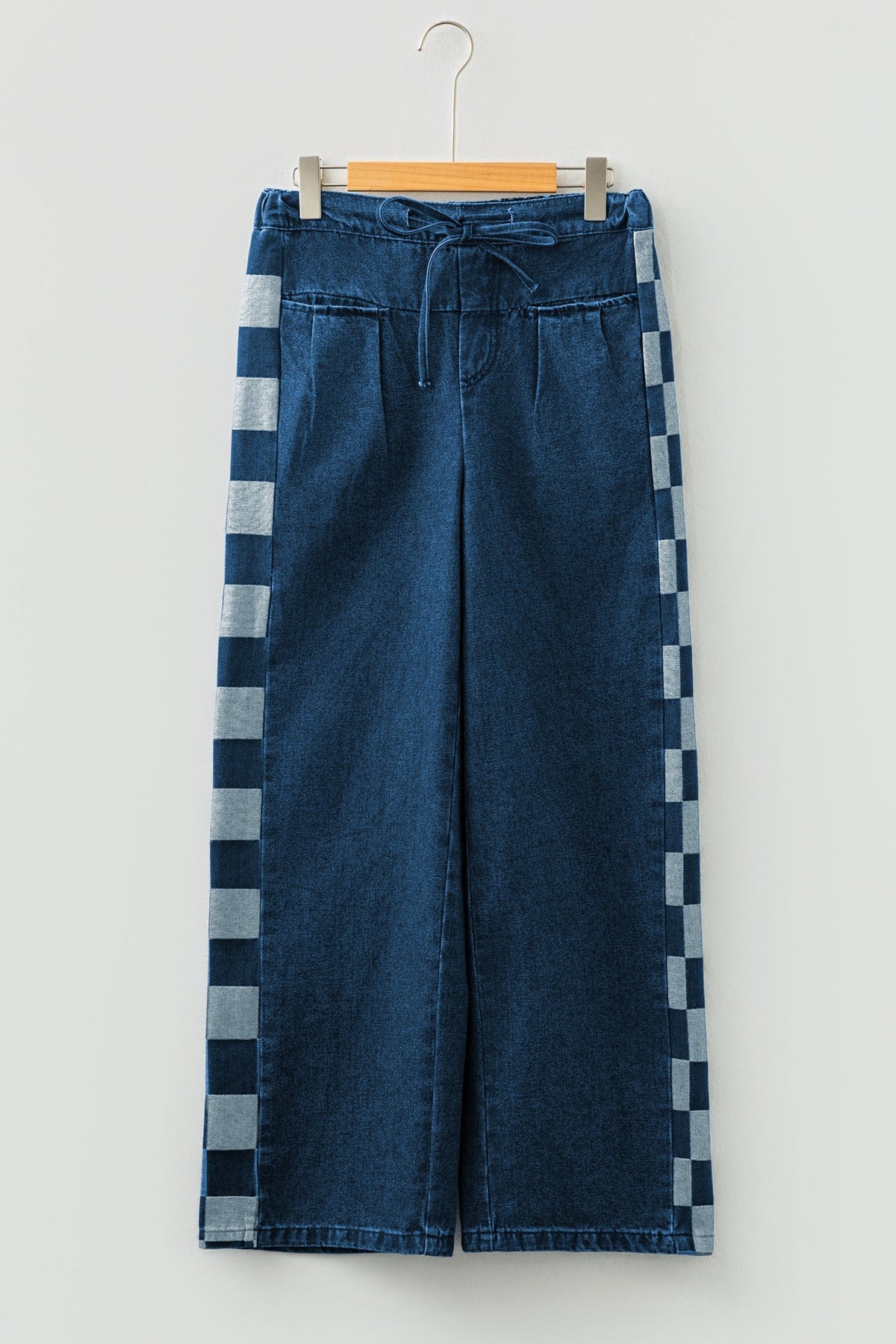 Andrea - Pantalón Vaquero Patchwork con Cordón