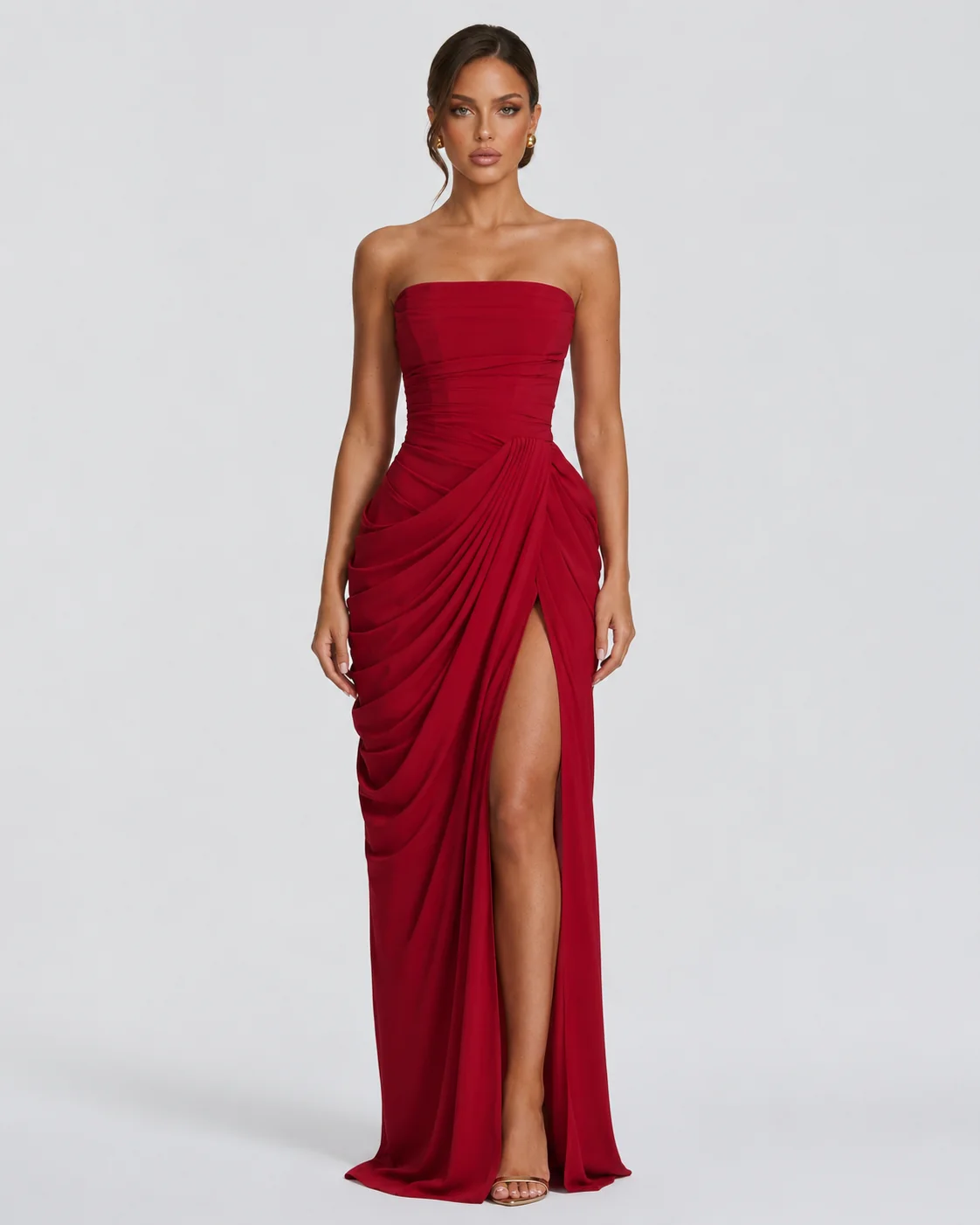 Paola - Vestido drapeado
