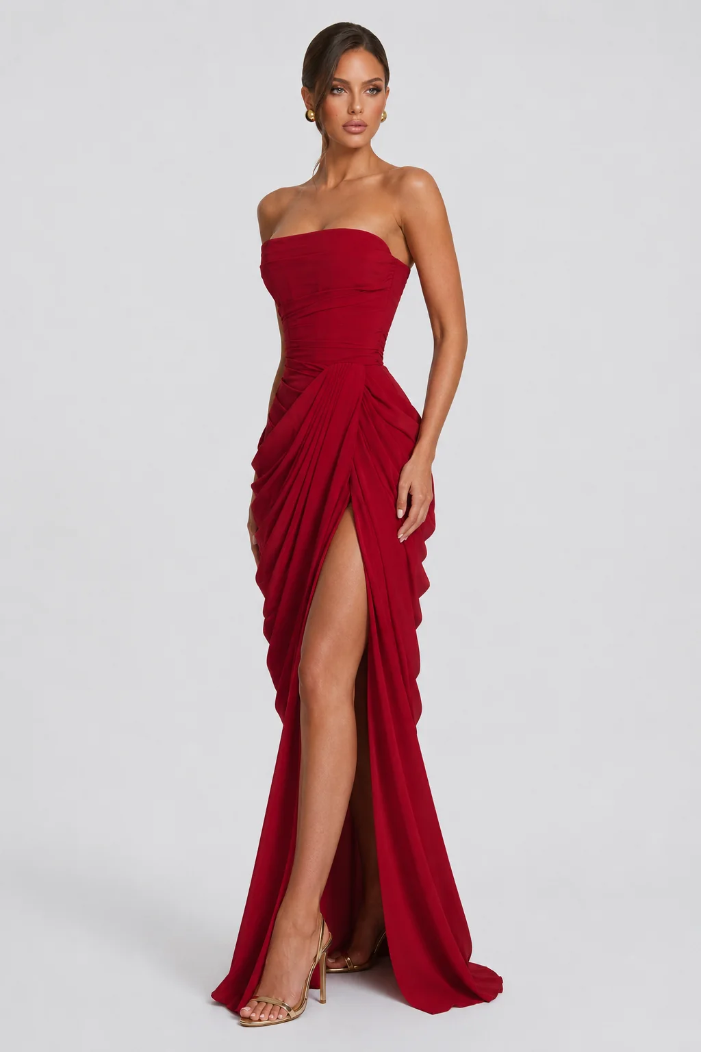 Paola - Vestido drapeado