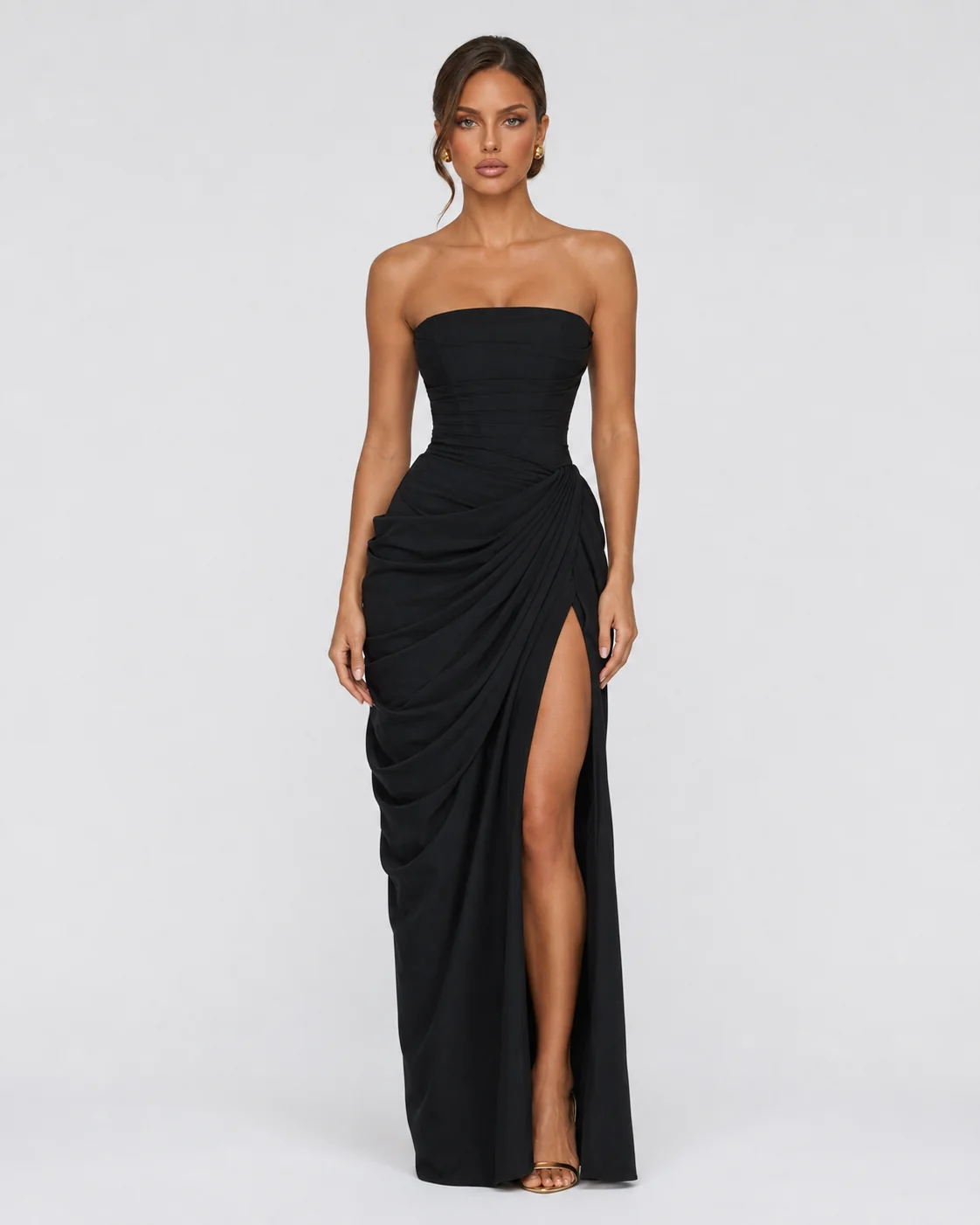 Paola - Vestido drapeado