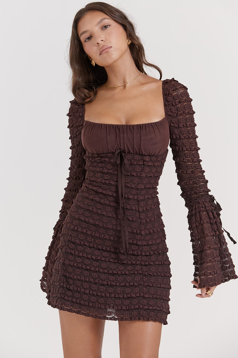 Carmen | Vestido color espresso