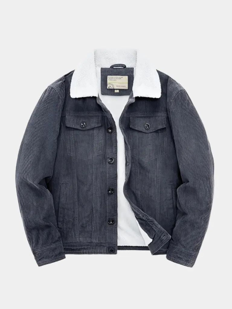 Tiago – Chaqueta de pana vintage minimalista