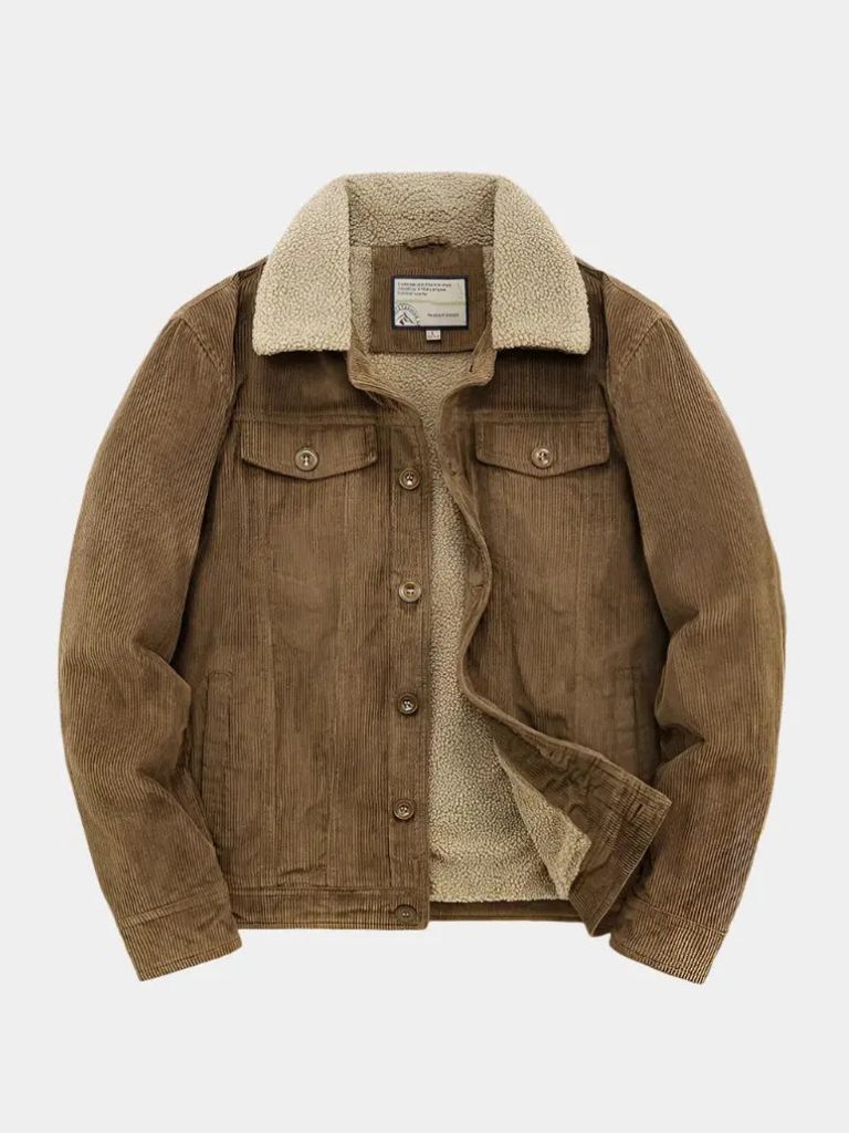 Tiago – Chaqueta de pana vintage minimalista