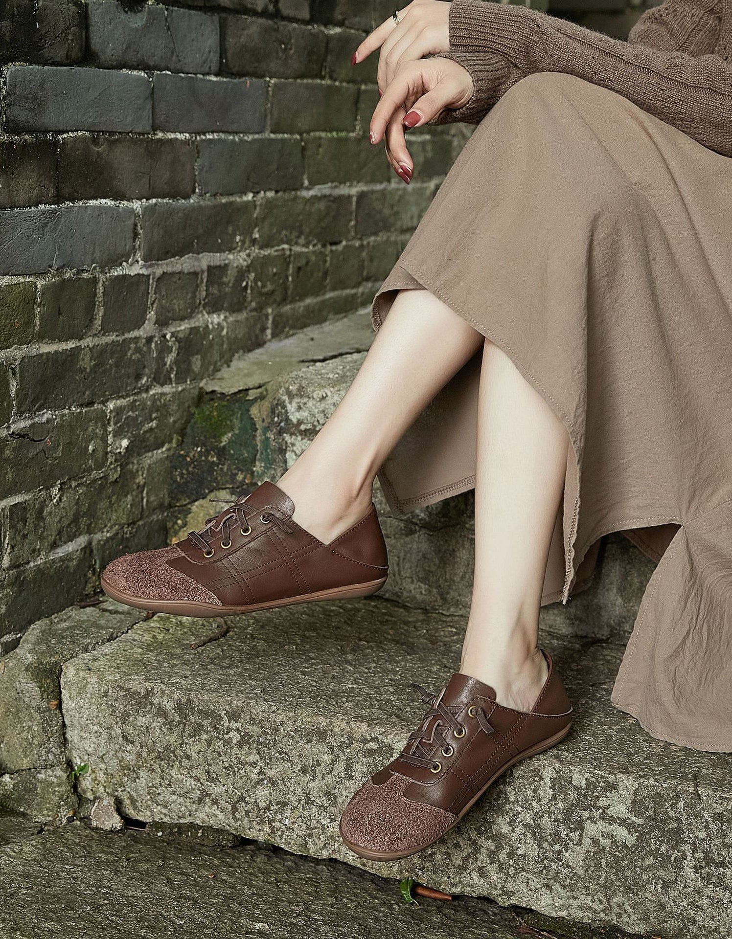 Vera - Zapatillas de Piel Ligera