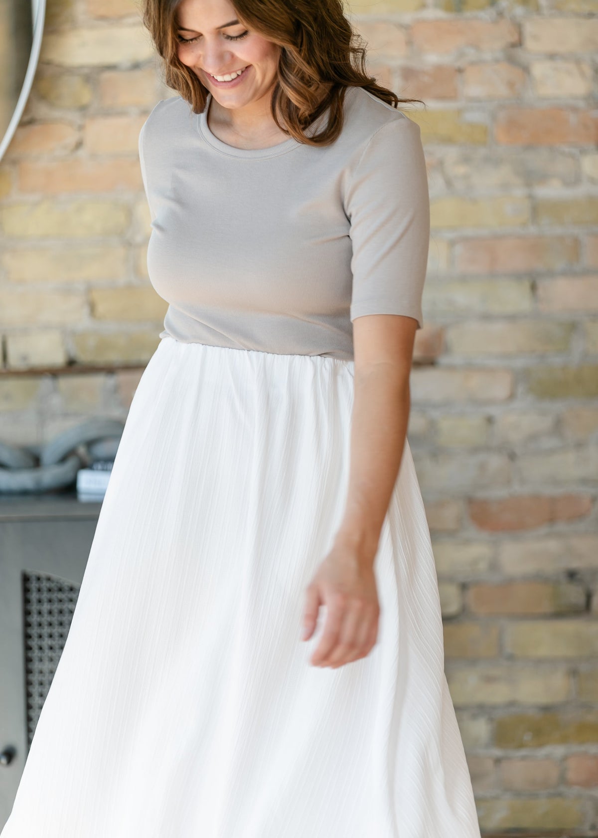 Valeria – Falda Maxi Fluida Estilo Bubble
