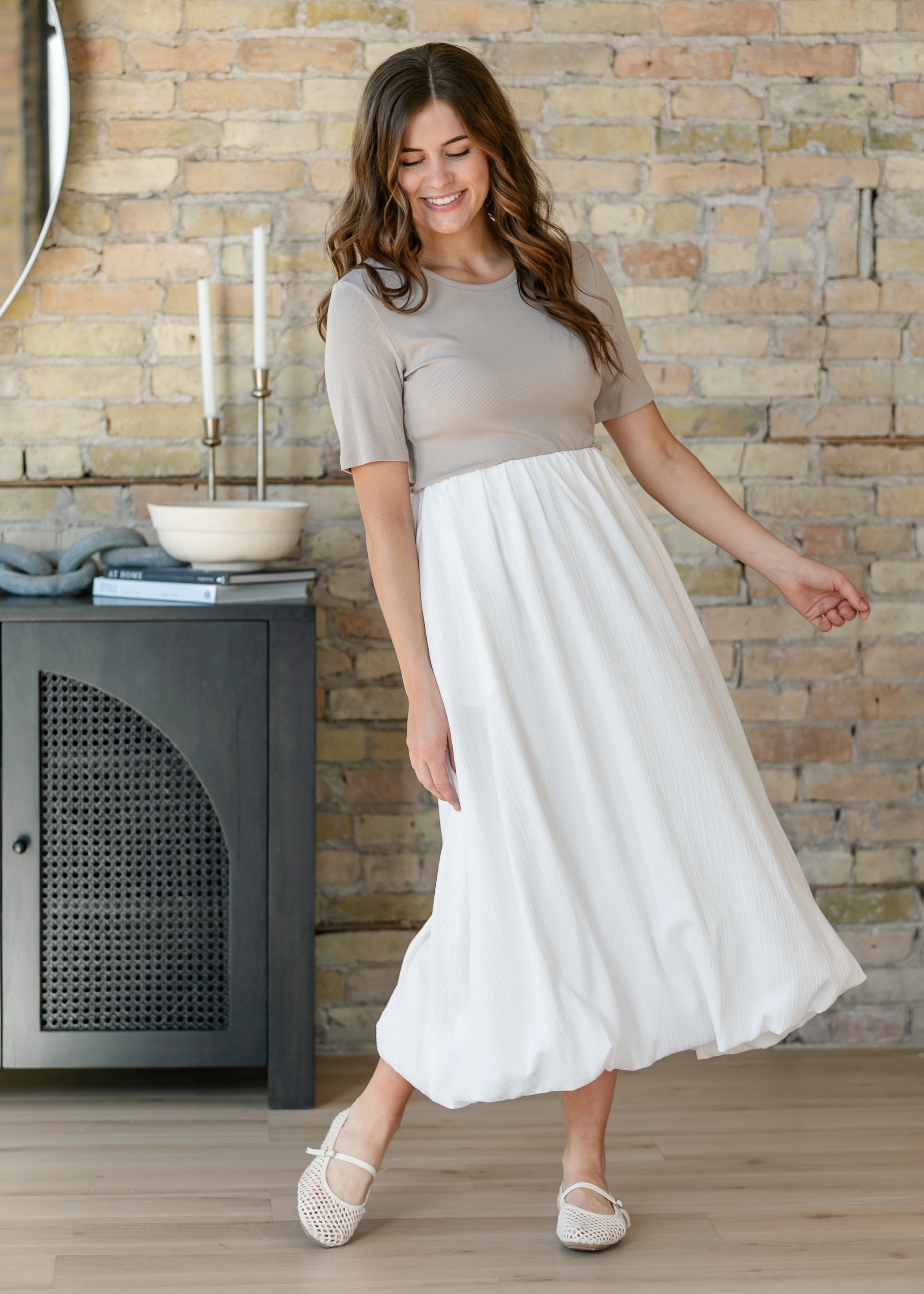 Valeria – Falda Maxi Fluida Estilo Bubble