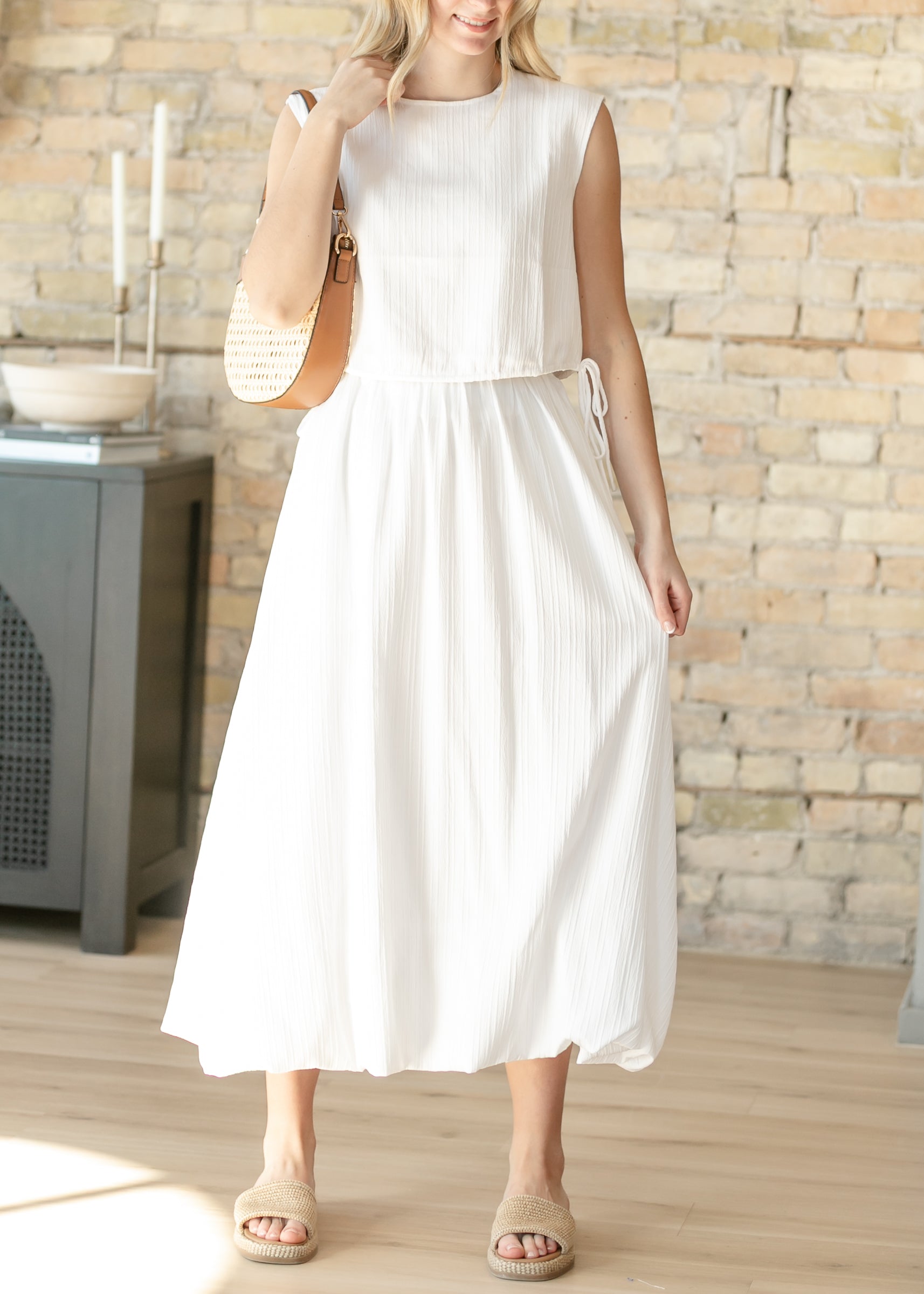 Valeria – Falda Maxi Fluida Estilo Bubble