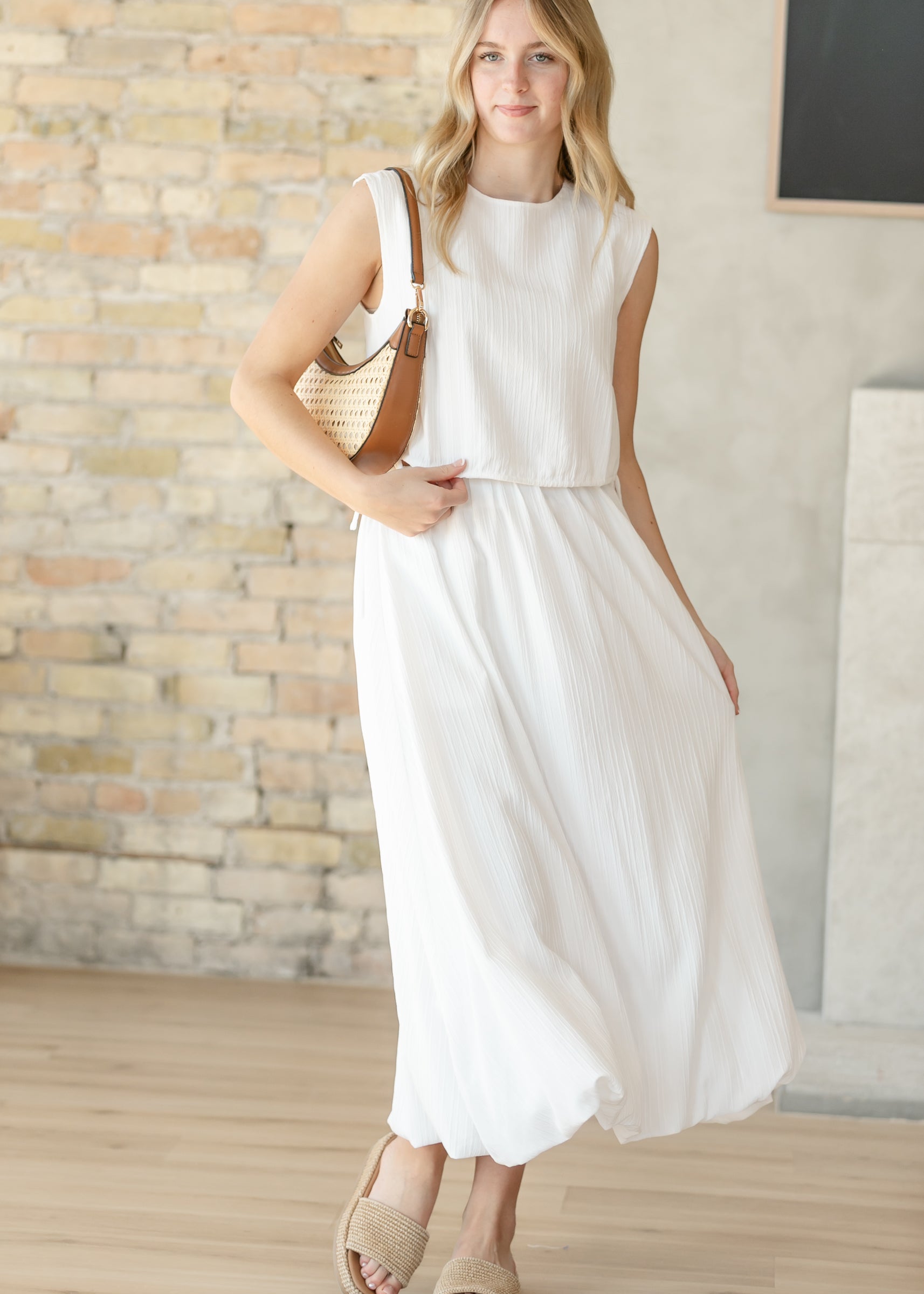 Valeria – Falda Maxi Fluida Estilo Bubble