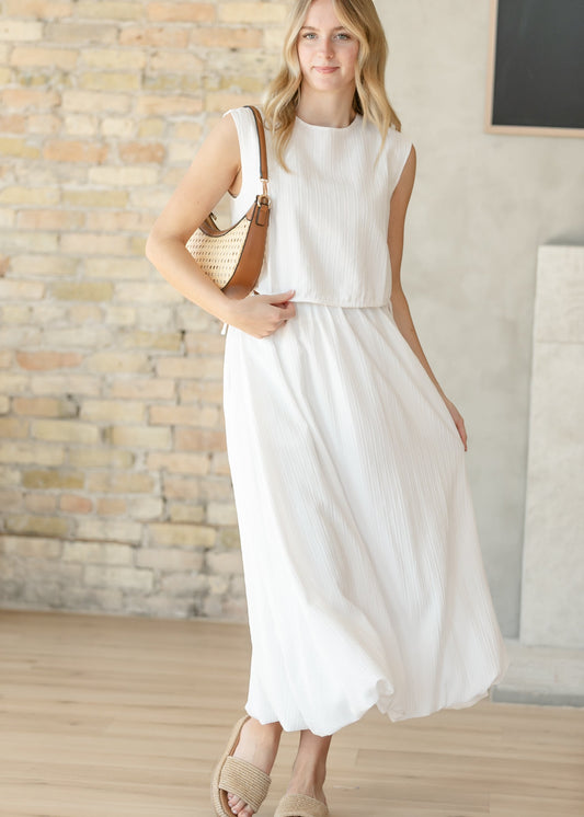 Valeria – Falda Maxi Fluida Estilo Bubble