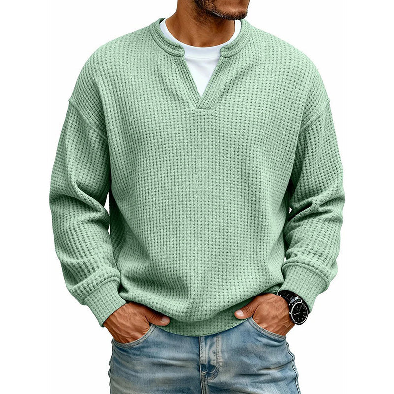 Waffle | Camiseta cuello en V