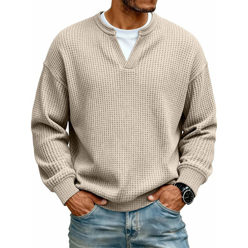 Waffle | Camiseta cuello en V