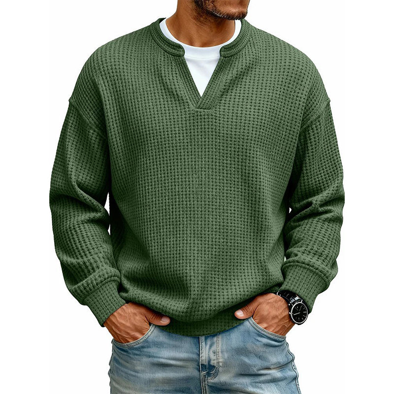 Waffle | Camiseta cuello en V
